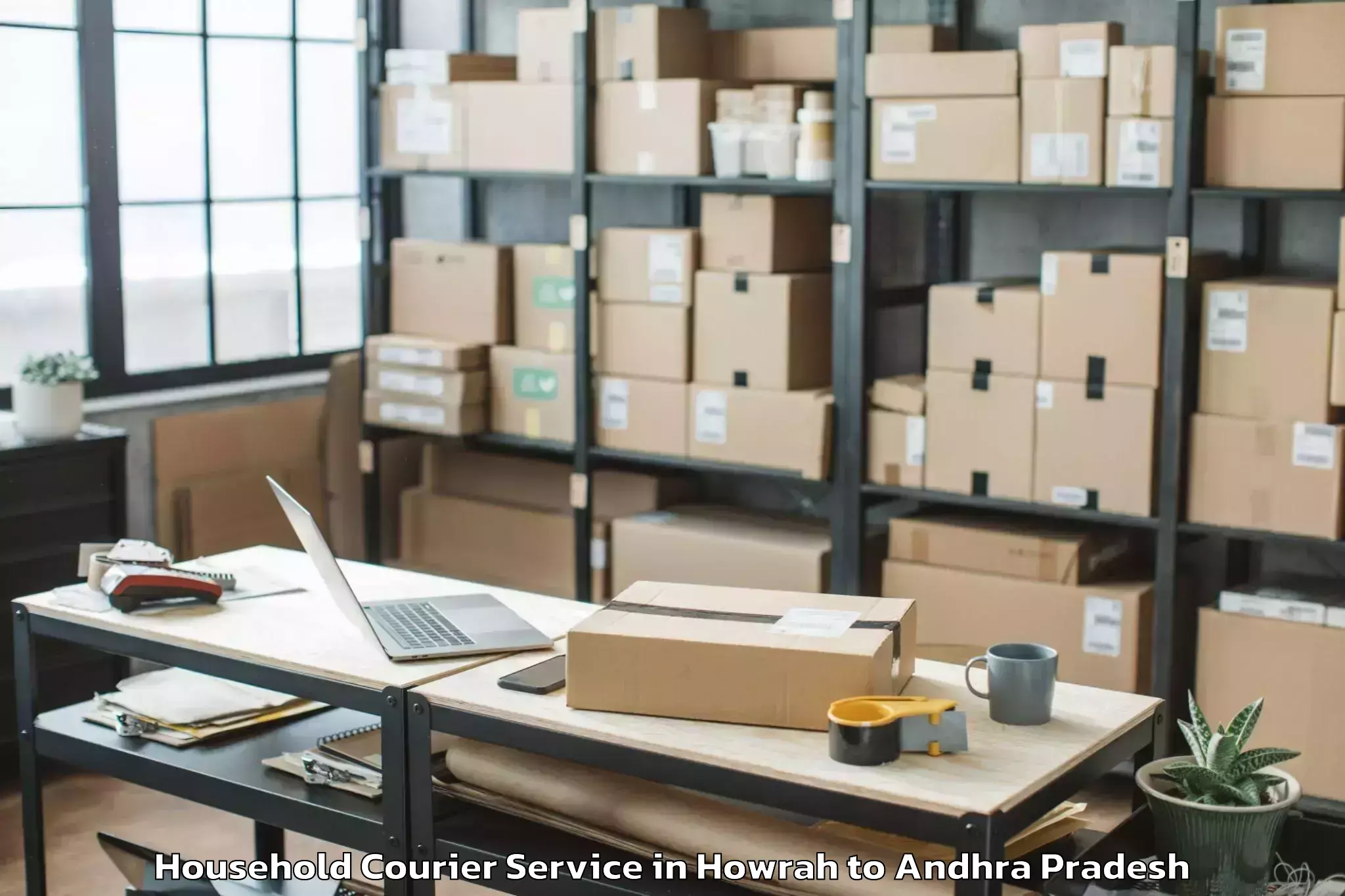 Professional Howrah to Amaravati Household Courier